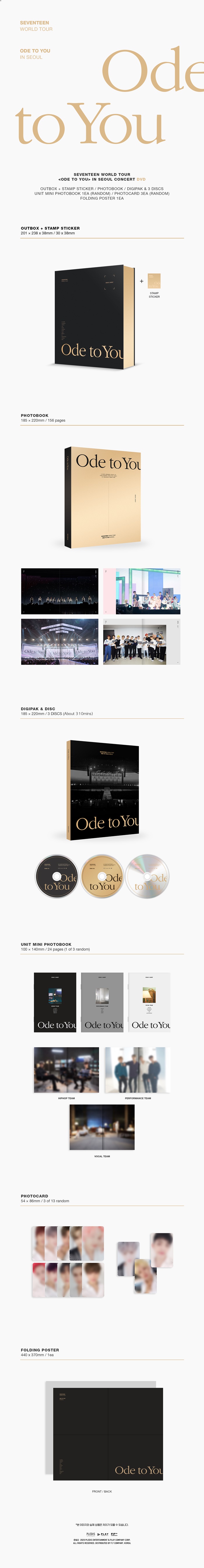 Seventeen World Tour [Ode To You] In Seoul DVD (3 Disc) – Choice