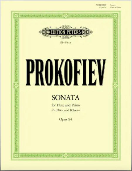 プロコフィエフ：フルート・ソナタ ニ長調 Op.94 【輸入：フルート