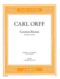 オルフ：カルミナ・ブラーナ 抜粋 【輸入：ピアノ】 | ヤマハの楽譜