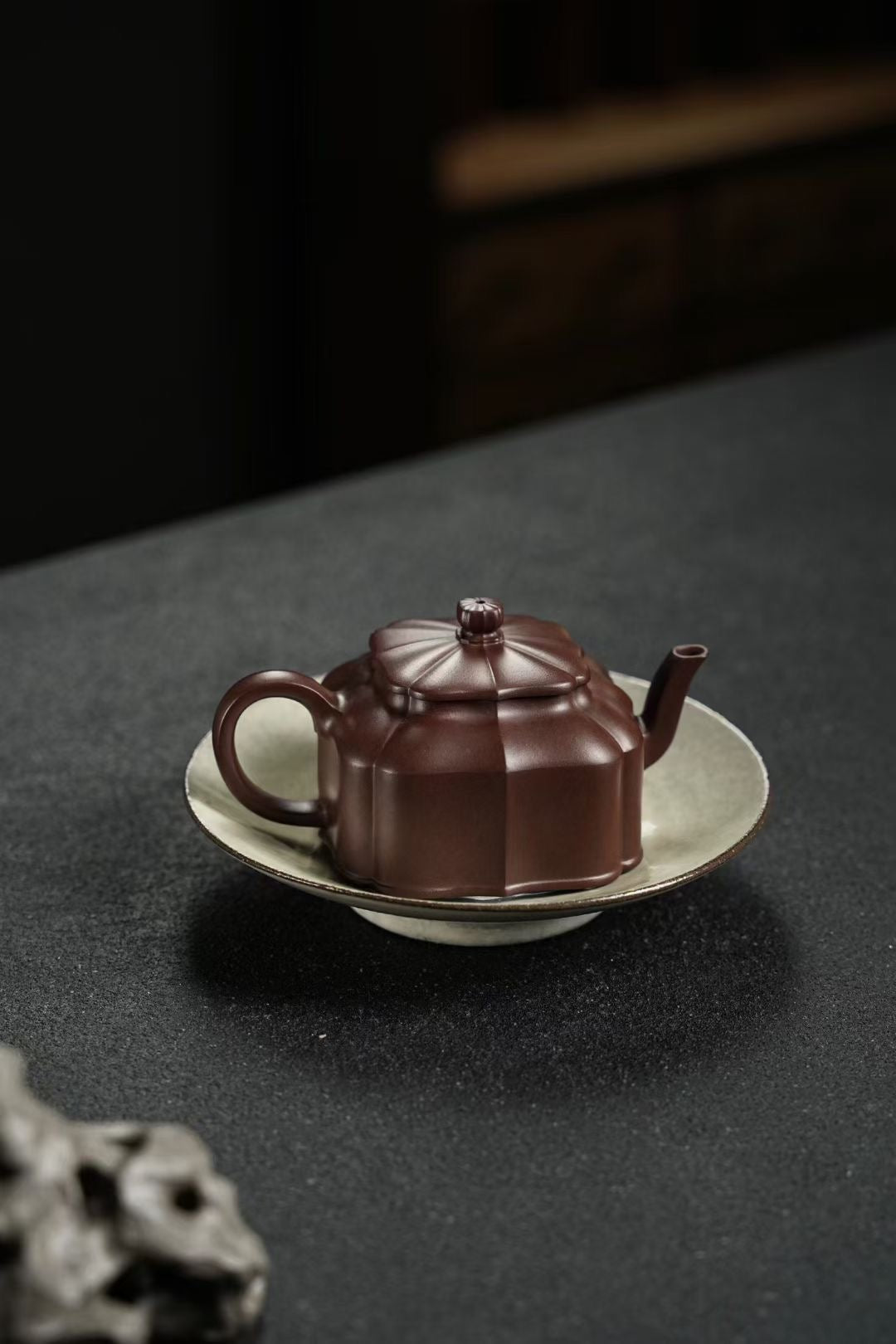 鏡悦・筋紋壷｜老紫泥 紫砂壷 林帆作【宜興紫砂】 – 紫砂庵