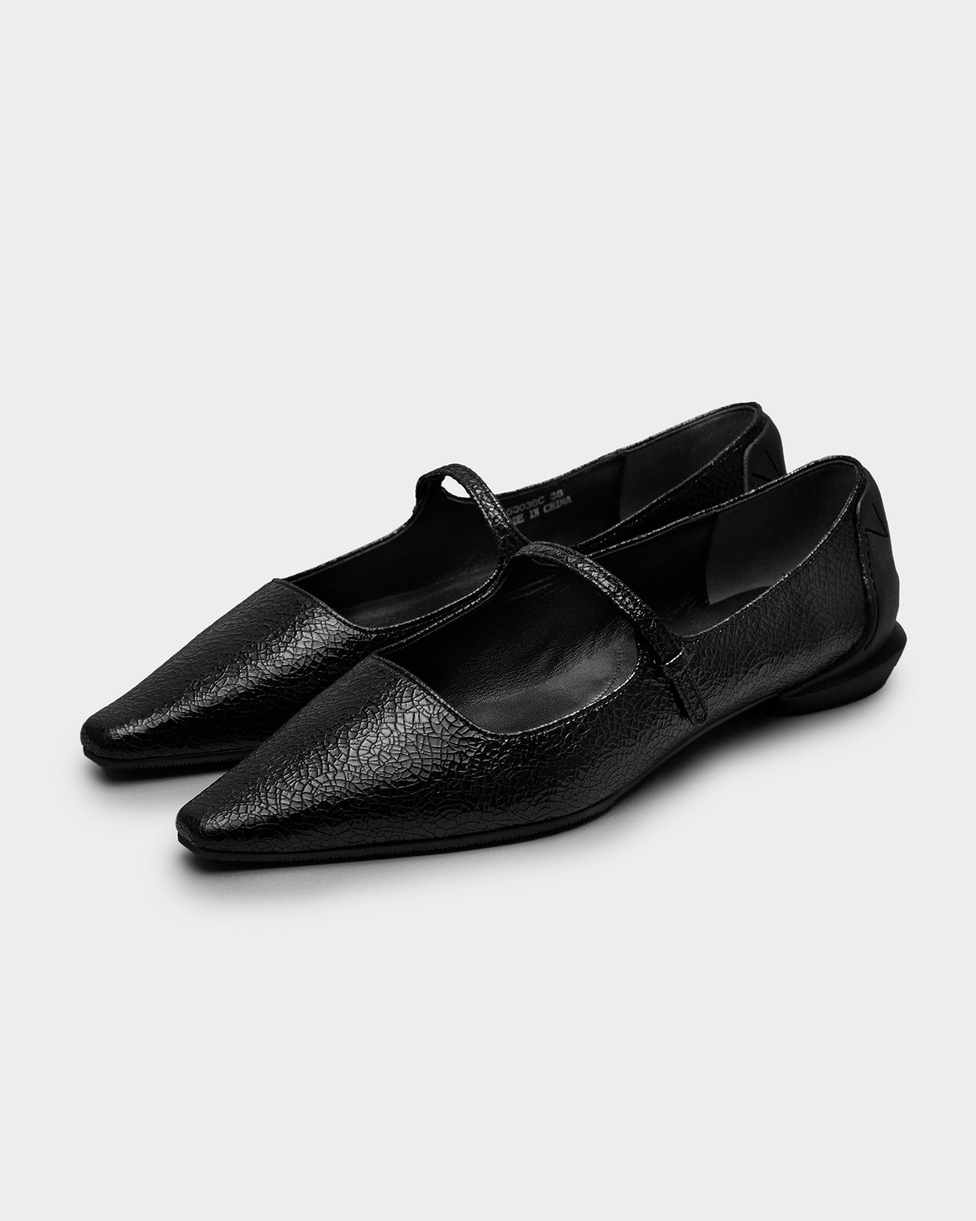 CHISEL TOE MARY JANE / C.BLACK – SHISEI