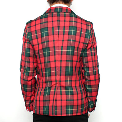 666：タータンチェックジャケット(レッド) 商品詳細