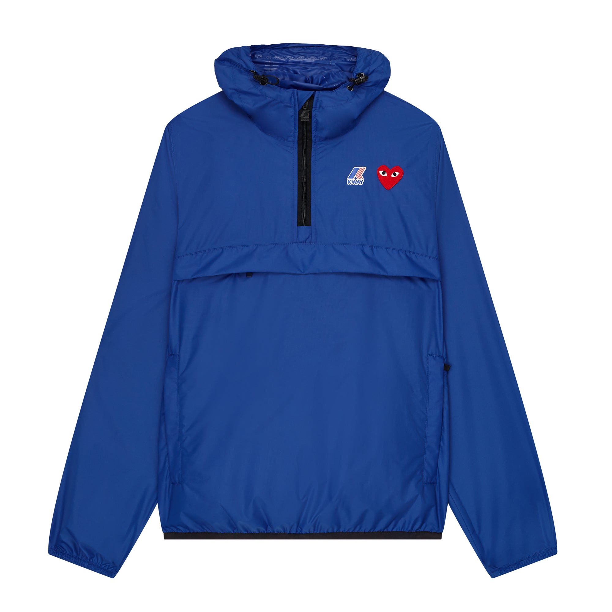PLAY COMME des GARÇONS: K-WAY HALF ZIP (BLUE) | DSMG E-SHOP