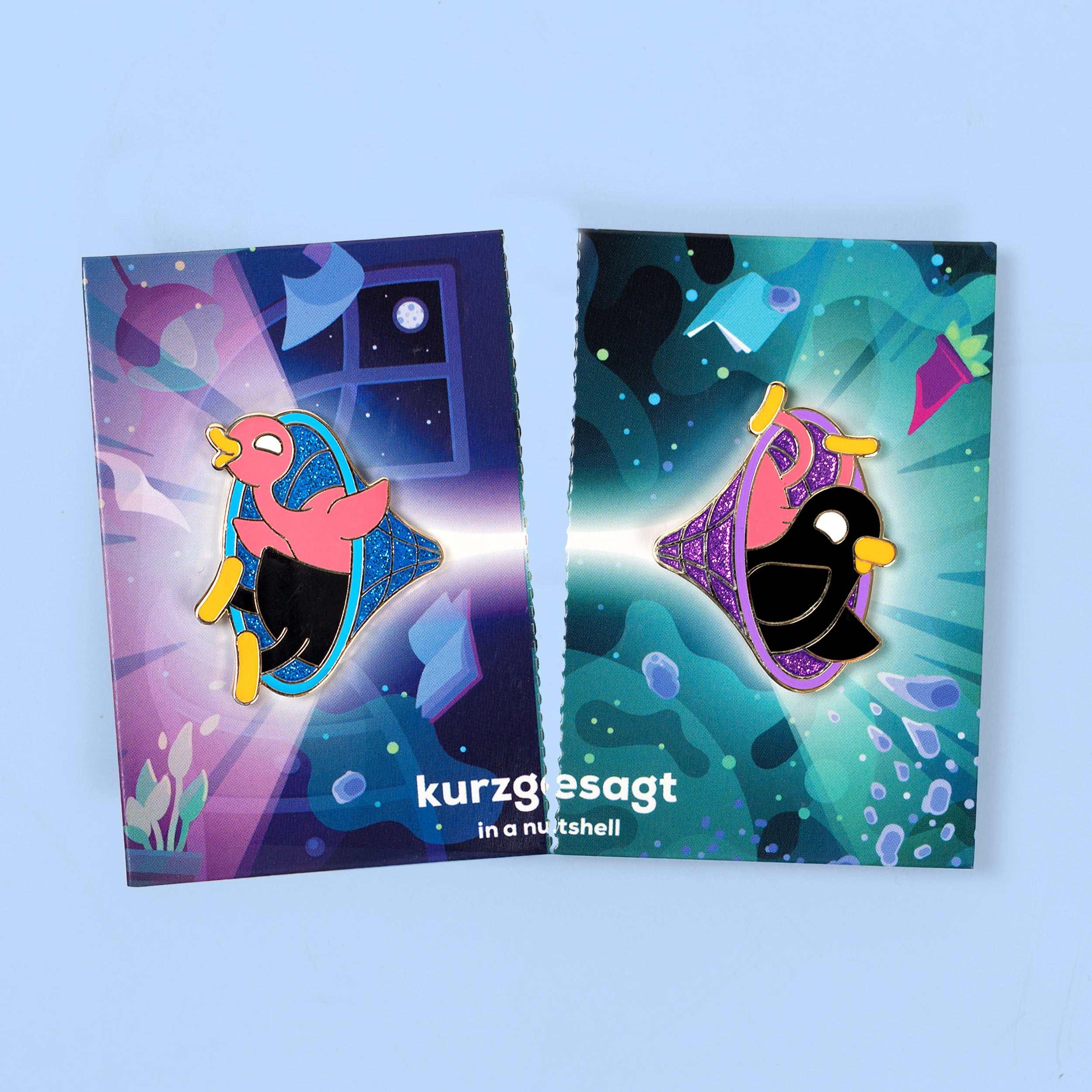 Friendship Wormhole Enamel Pins Set – the kurzgesagt shop