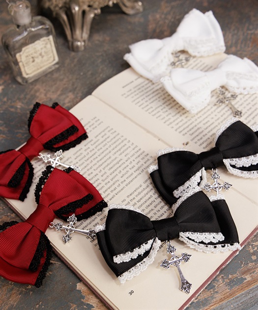 クロスリボンクリップセット | Chalmiere | axes femme onlineshop