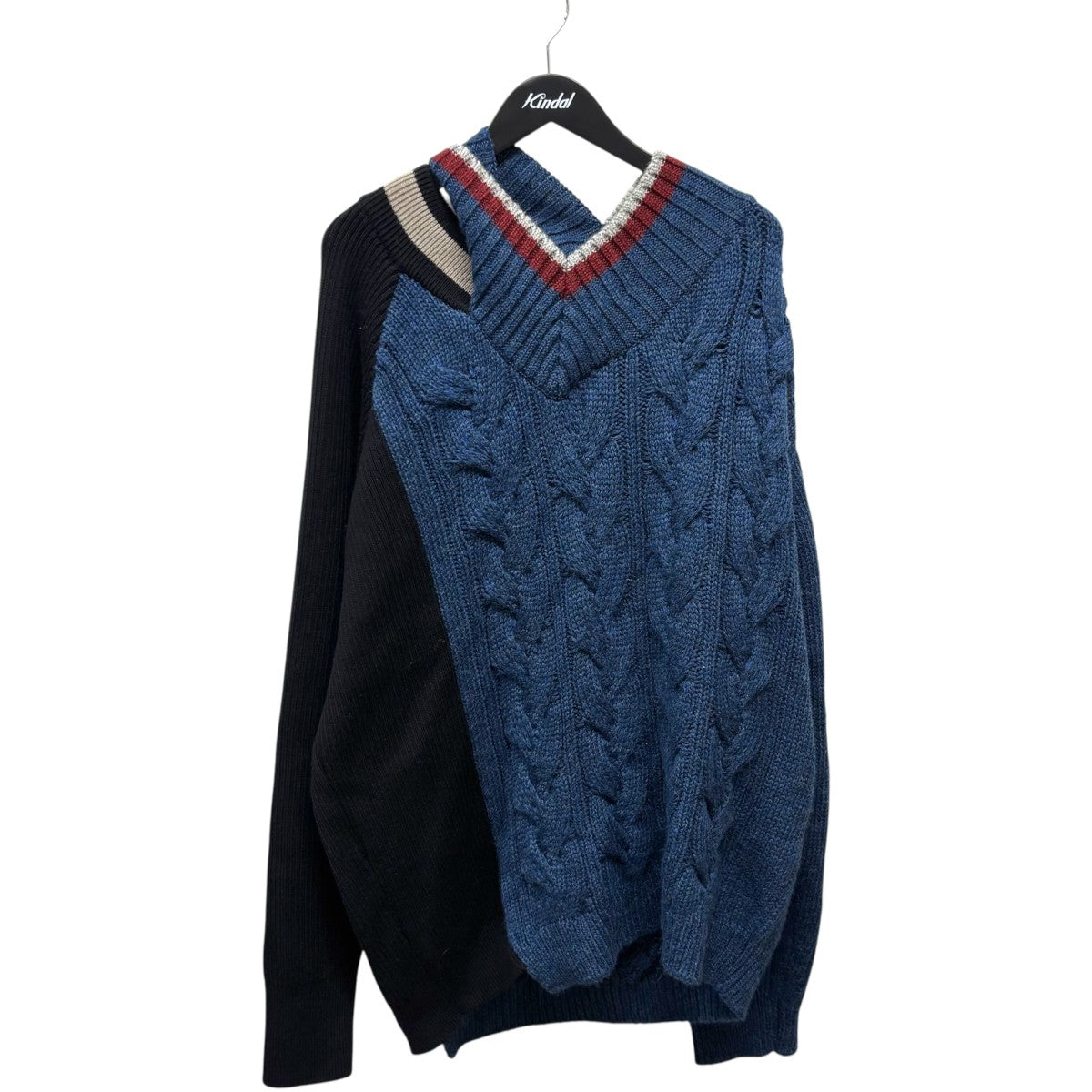 KOLOR(カラー) 21AWドッキングレイヤードニットセーター21WCM-NO2302