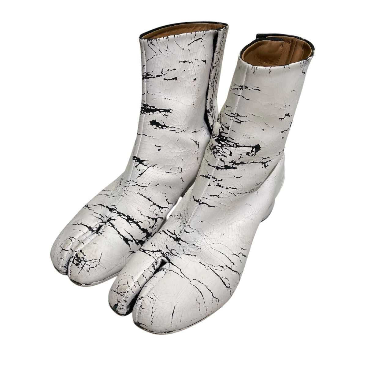 Maison Margiela(メゾンマルジェラ) ペンキ加工足袋ブーツ ホワイト