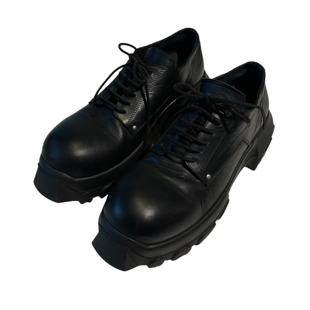 RICK OWENS(リックオウエンス) Lace Up Bozo Tractor Low Shoesレザー