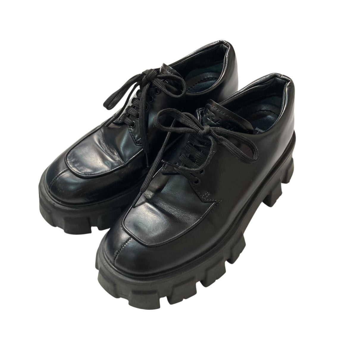 PRADA(プラダ) モノリスレザーシューズ708 708 ブラック サイズ 36 1/2