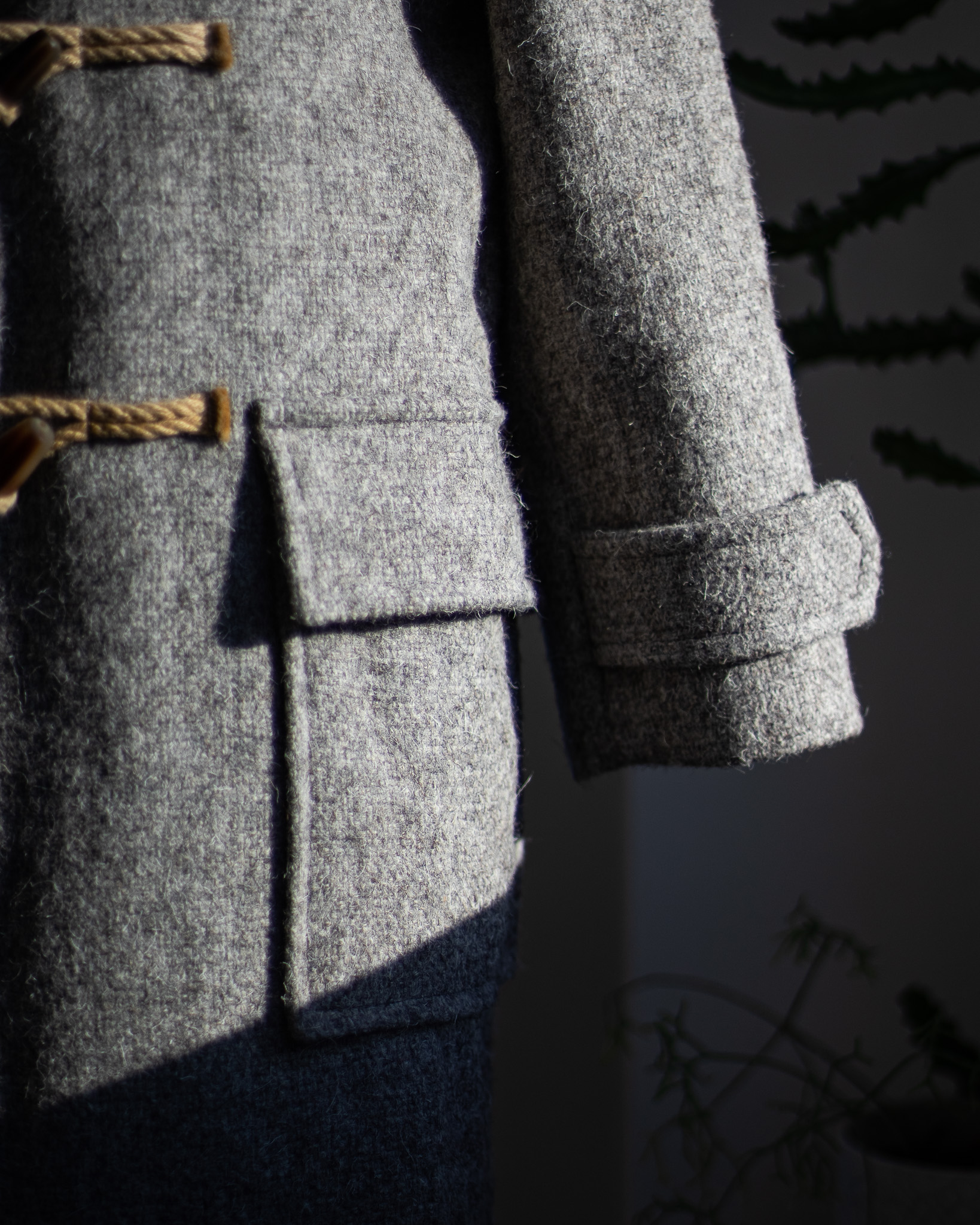 S.E.H KELLY】-HERDWICK TWEED DUFFLE COAT- | MAIDENS SHOP