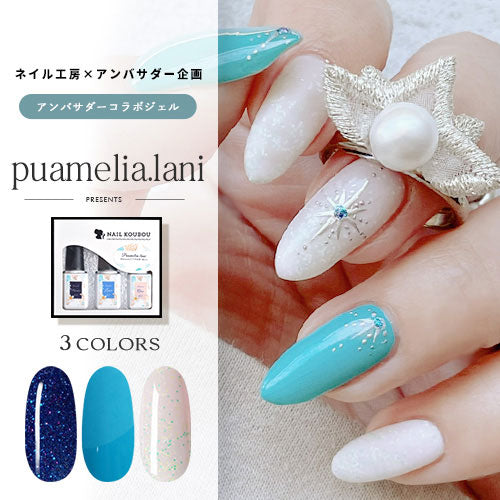 puamelia.lani×ネイル工房】 アンバサダーコラボ企画 3本セット ジェル