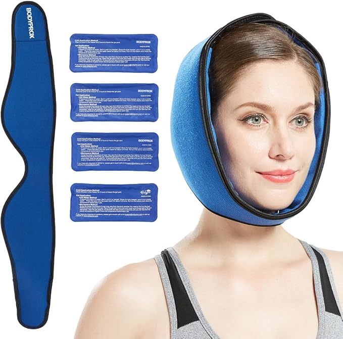 Bodyprox Face Ice Pack Wrap | Hot/Cold Jaw & Chin Support – Neaman