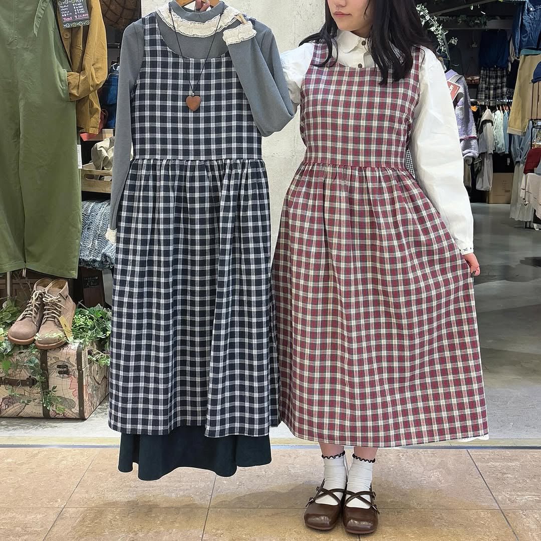 チェックノースリーブワンピース – to blossom