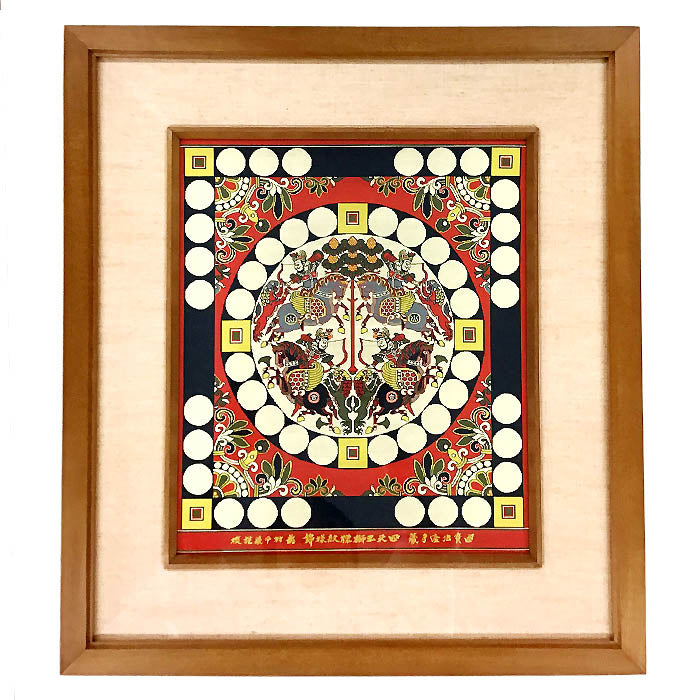 掛額 四天王獅猟紋様錦 – 龍村美術織物公式オンラインショップ