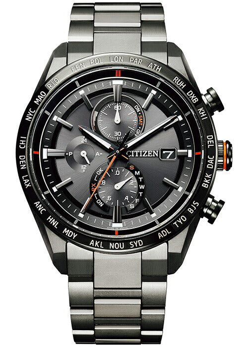 シチズン アテッサ アクトライン ブラックチタン AT8185-62E メンズ