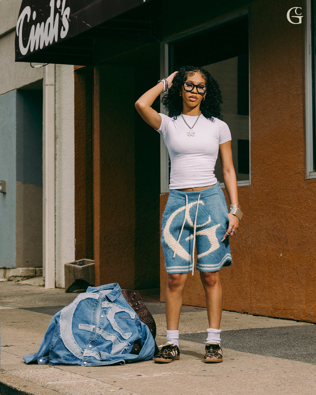 Blue Hour Mohair Short (Cerulean/Ivory) – Gated Community Garments