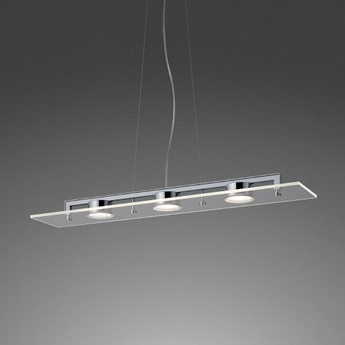 P-FLAT ペンダントライト 3灯 クリア W870mm - YAMAGIWA OnlineStore