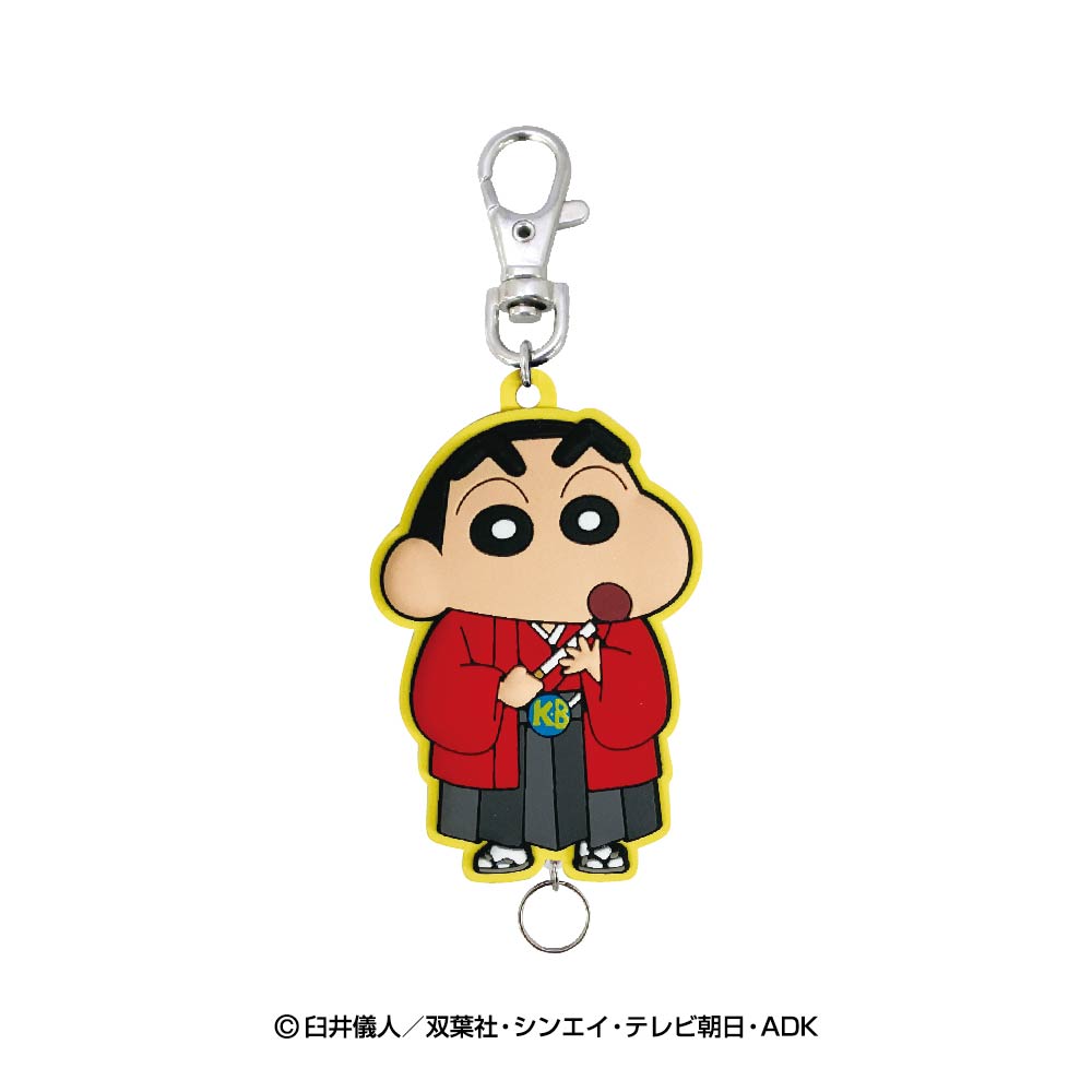 クレヨンしんちゃん NIPPON ART ラバーリールキーホルダー（しんのすけ