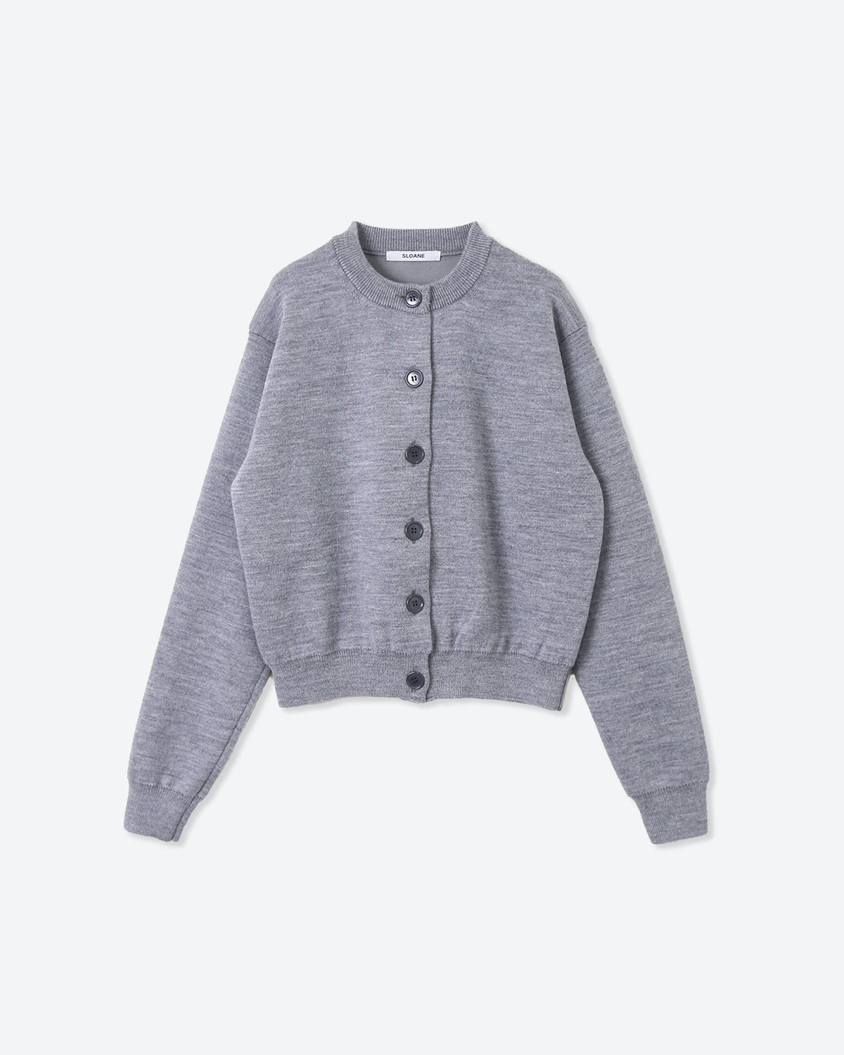 12G天竺 ダブルフェイス クルーネックカーディガン SL10W-705