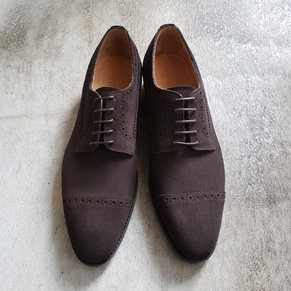 おすすめのスエードビジネスシューズ オリエンタル ダークブラウン