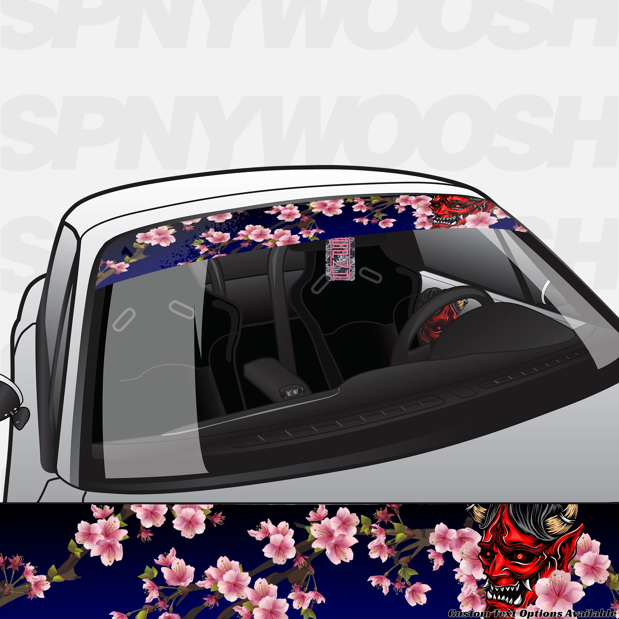 Printed Oni Sakura Banner – Spinnywhoosh Graphics