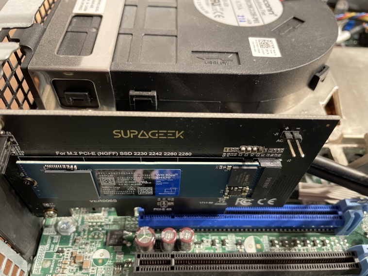 Install and boot from an NVMe SSD on a Dell OptiPlex 790 or 990