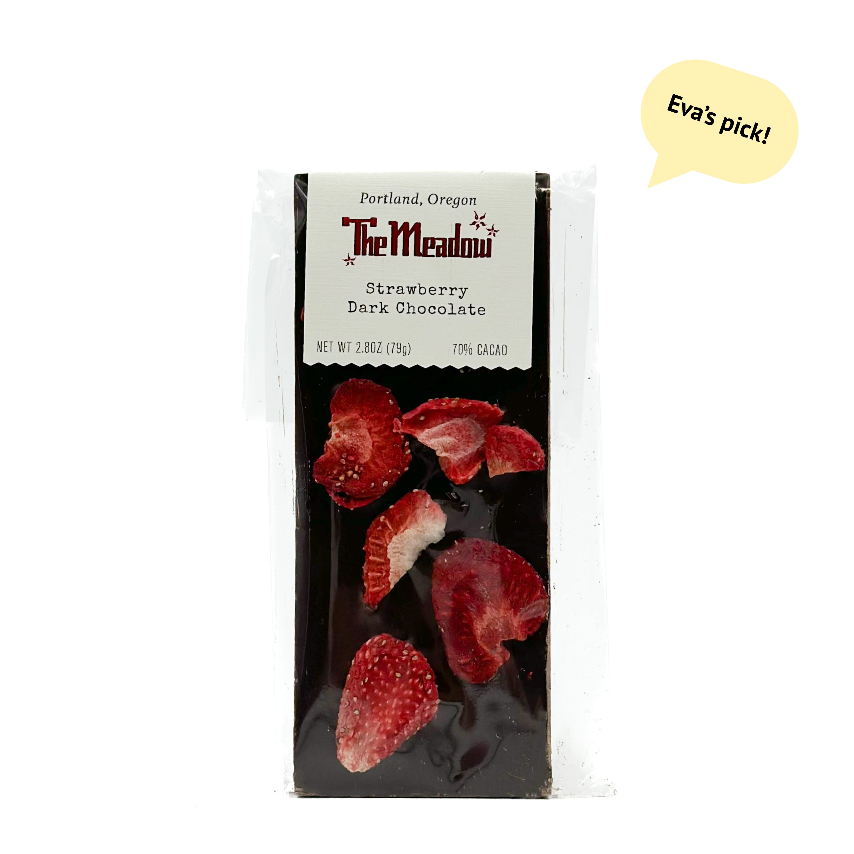 The Meadow Dark Chocolate with Strawberries