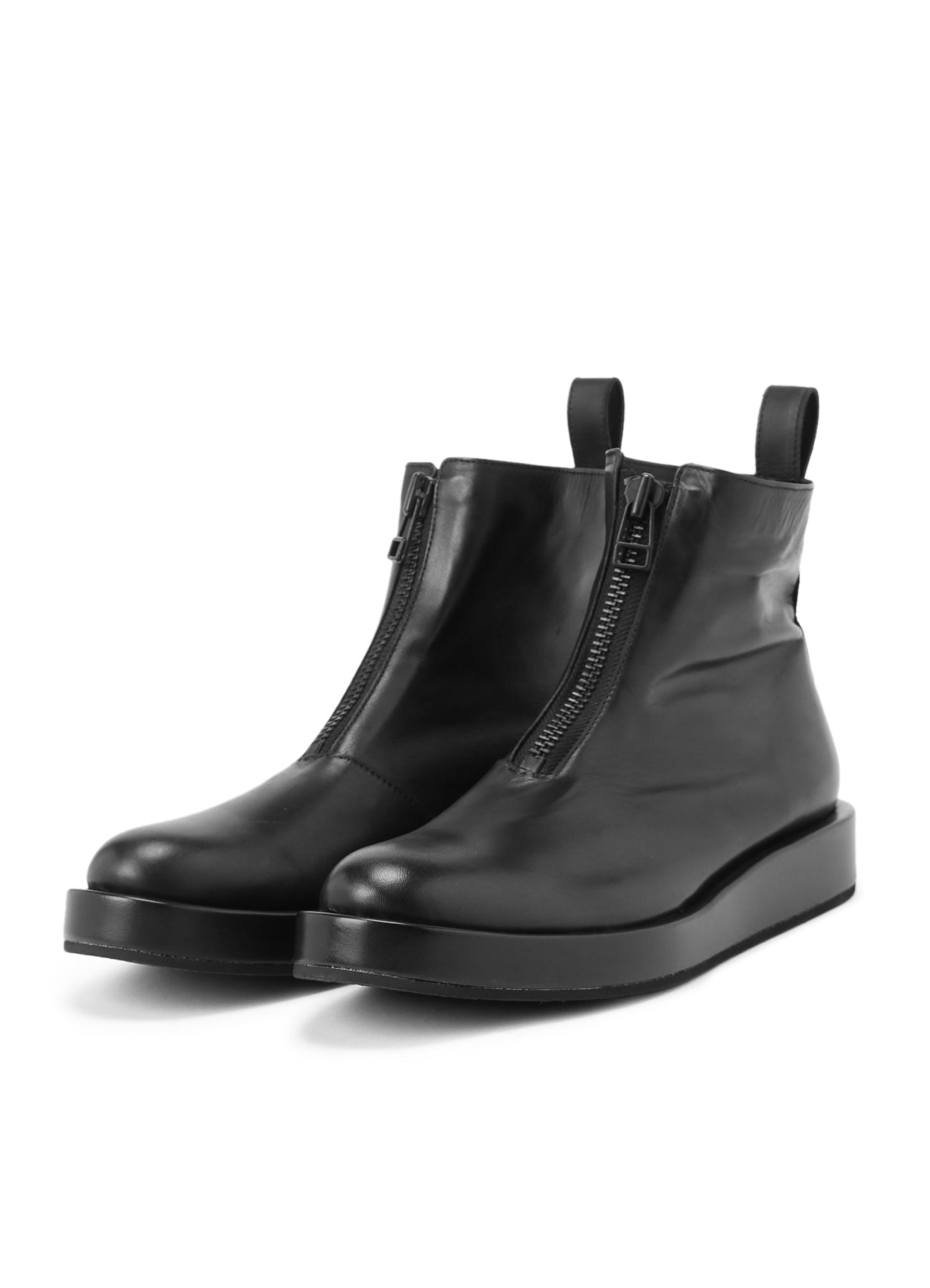 OIL SMOOTH LEATHER ZIPPER BOOTS – THE SHOP YOHJI YAMAMOTO
