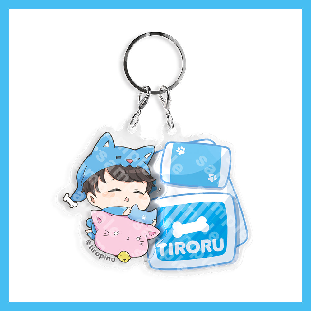 ちろぴの おやすみちろぴの 2連アクリルキーホルダー（ちろる） – ちろ