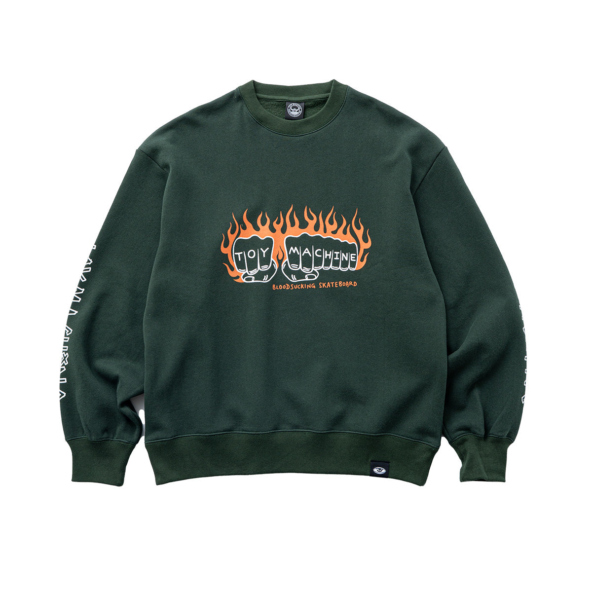 FLAME FIST SWEAT CREW NECK – Toy Machine Japan