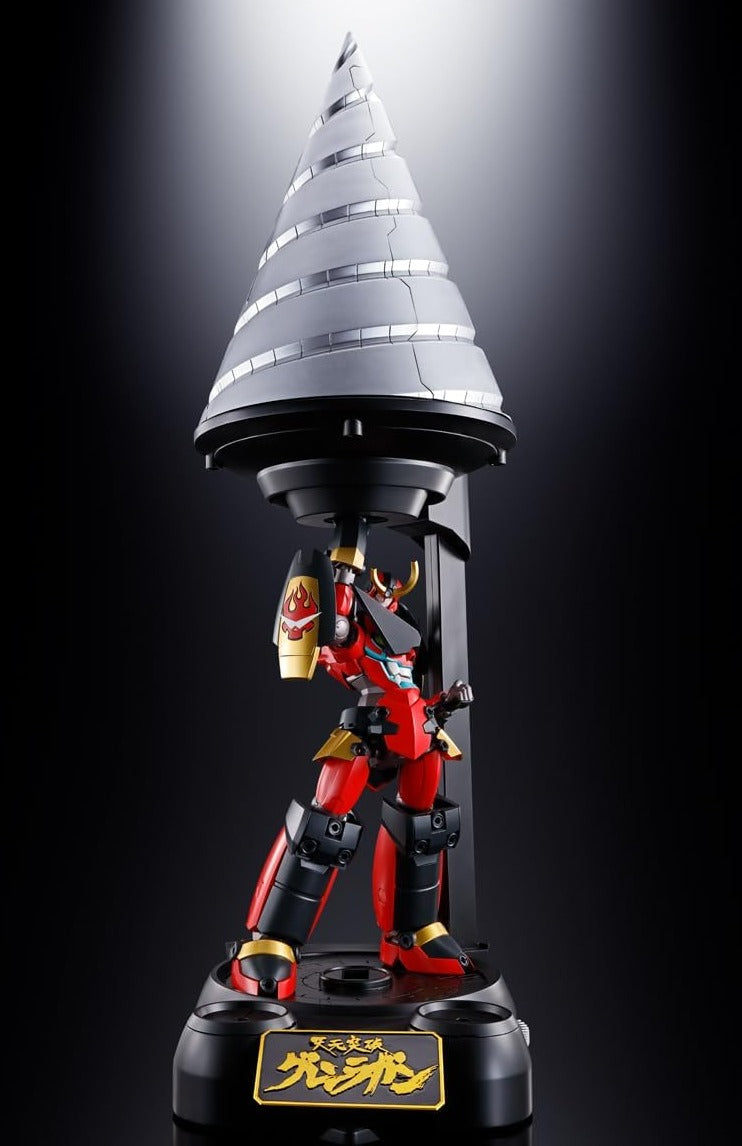 Bandai Soul of Chogokin GX-107 Gurren Lagann and Giga Drill Set Action