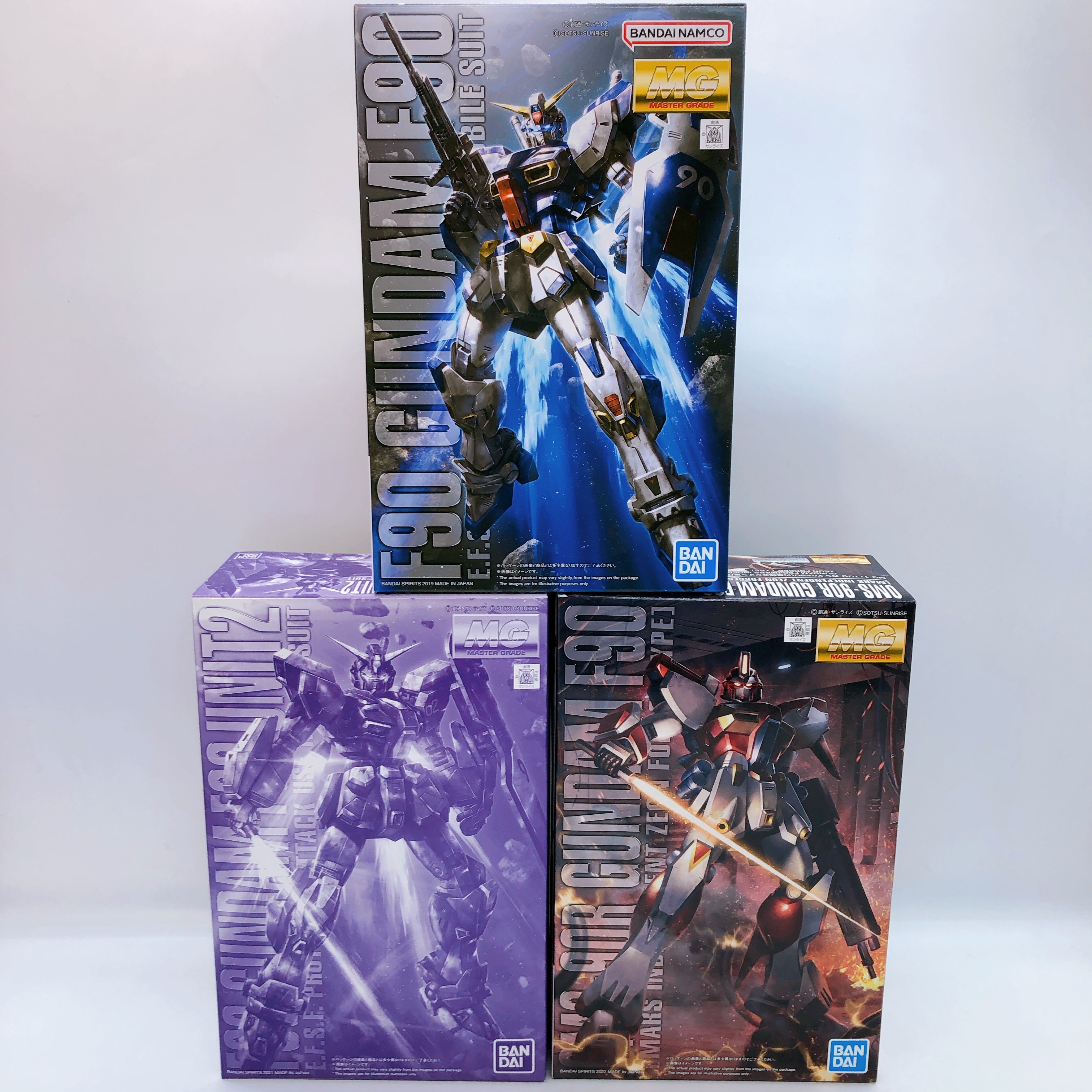 MG 1/100 Gundam F90 / F90 Unit 2 / F90 Mars Type Set of 3 Kit Premium