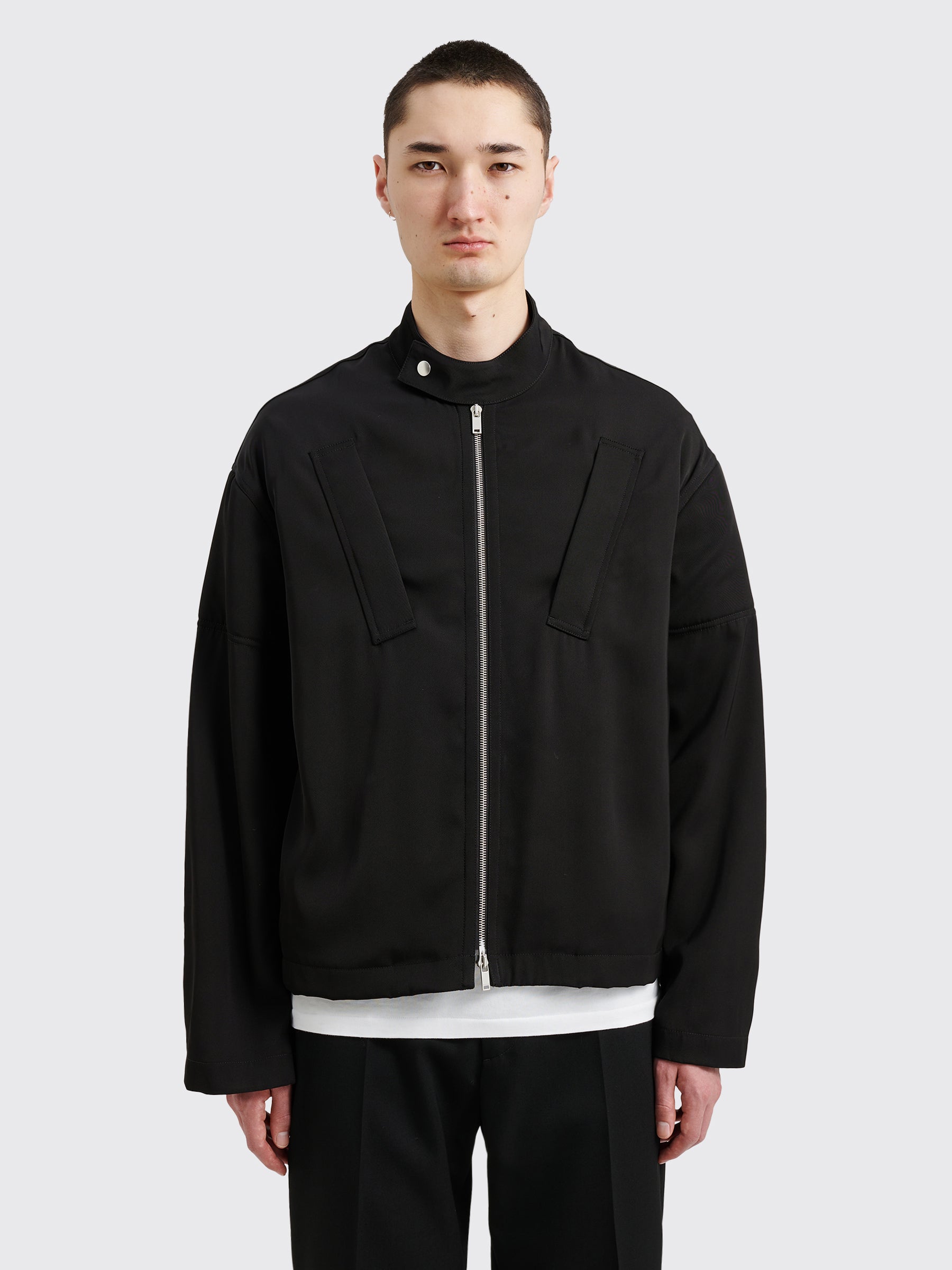 Jil Sander Zippered Short Blouson Jacket Black – Très Bien