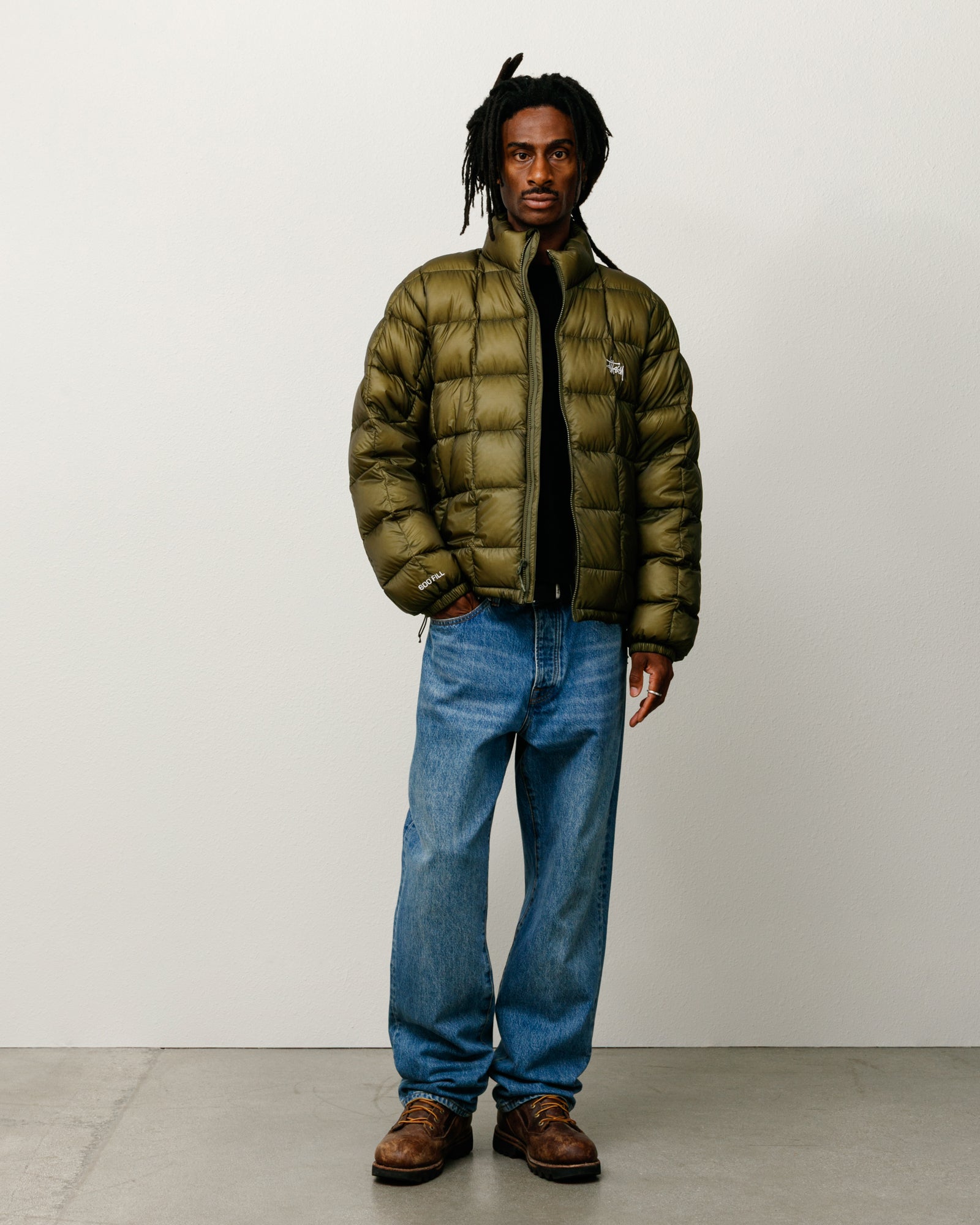 Midweight Puffer – Olive | Outerwear | Stüssy UK
