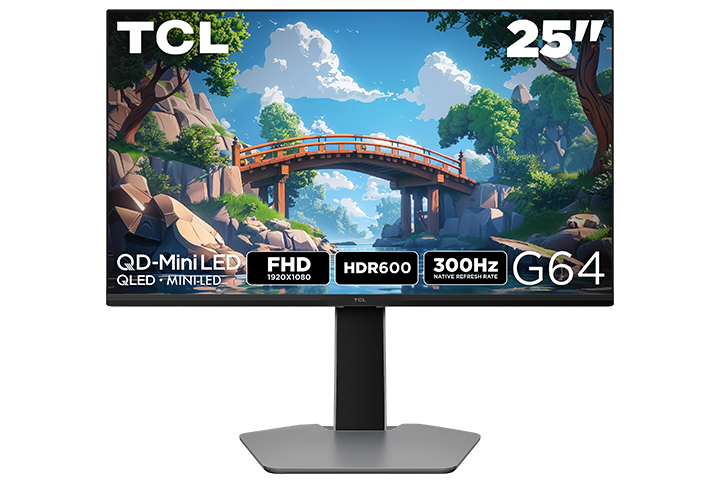TCL 25G64 QD-Mini LED Monitor | TCL USA – TCL North America