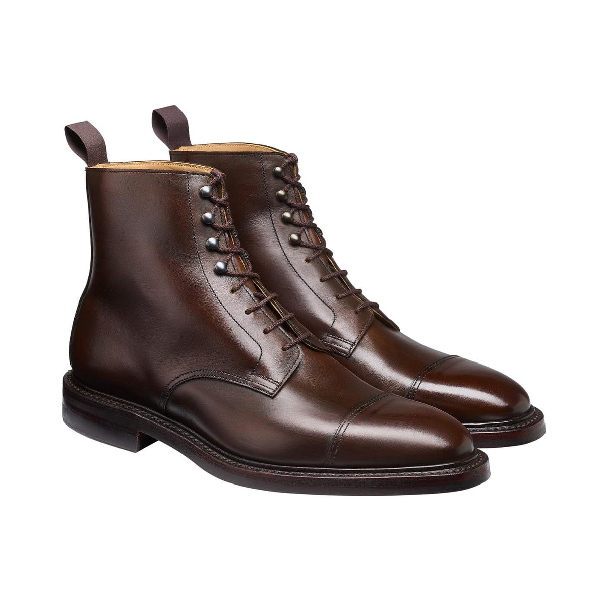 Argyll Dark Brown Wax Calf – Crockett & Jones US
