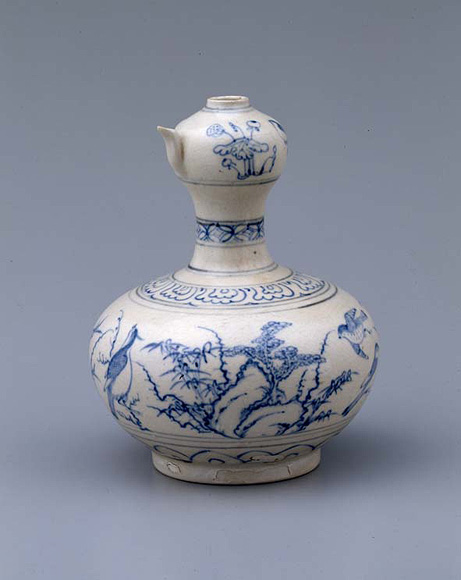 青花鳥文瓢形瓶｜多摩ミュージアム・アートネットワーク