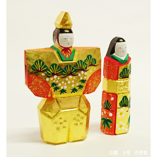 奈良の一刀彫雛人形・立雛3号（神泉作） 商品詳細 丹青堂｜書道用品