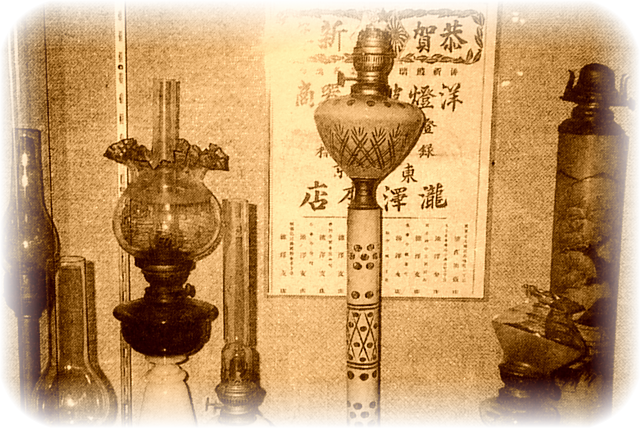 和ガラスの世界：ガラス彩話② - 和ガラスの世界 洋燈(石油ランプ