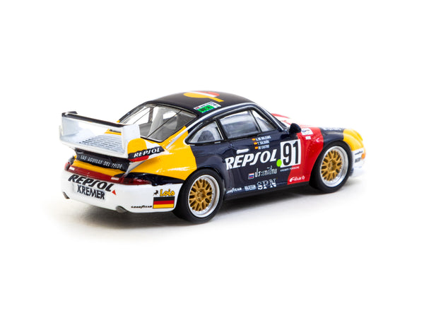 Schuco x Tarmac Works 1/64 Porsche 911 GT2 24h LE MANS 1995 #91 - COLL