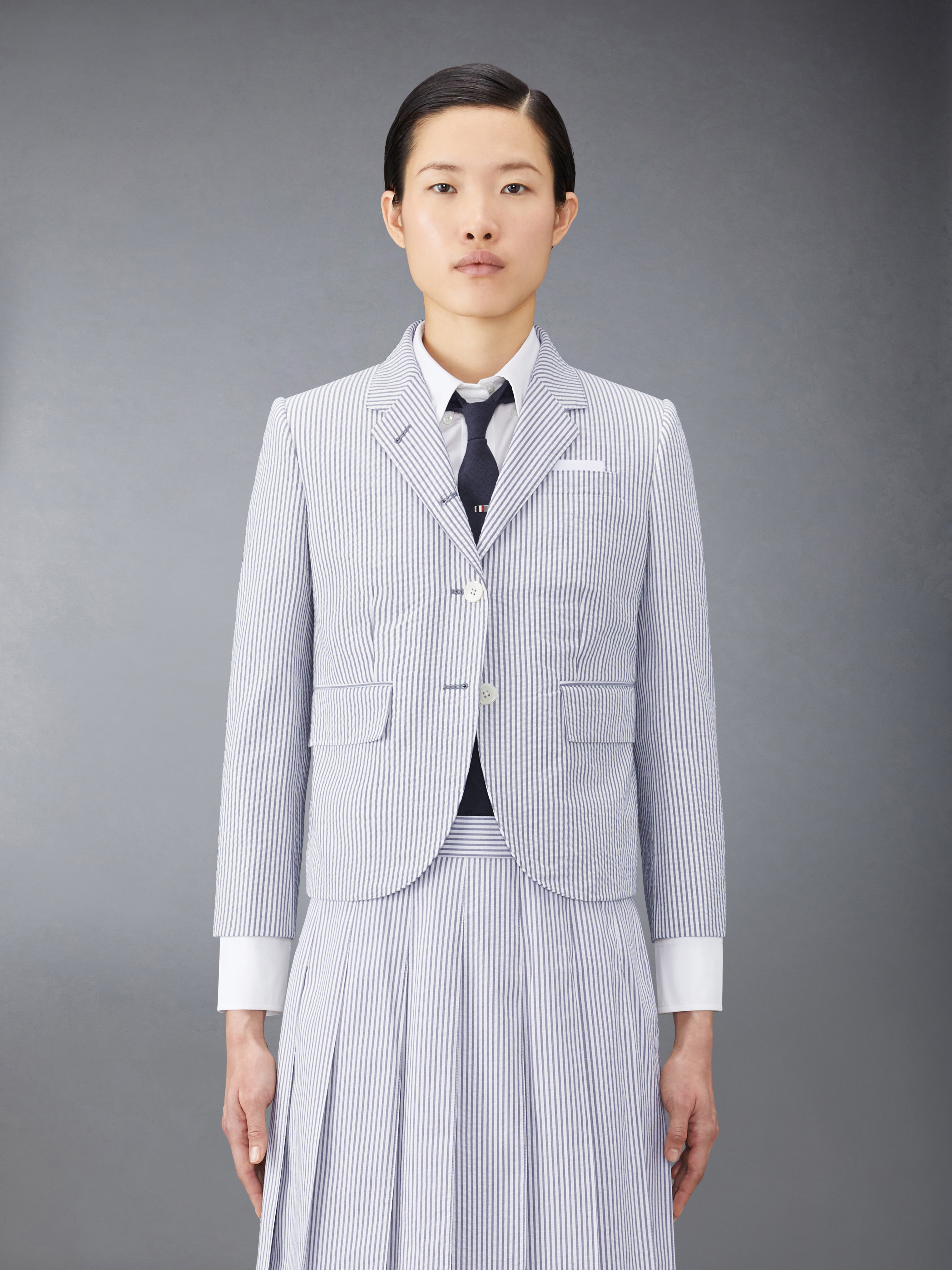 シアサッカー スリムフィット スポーツコート | Thom Browne