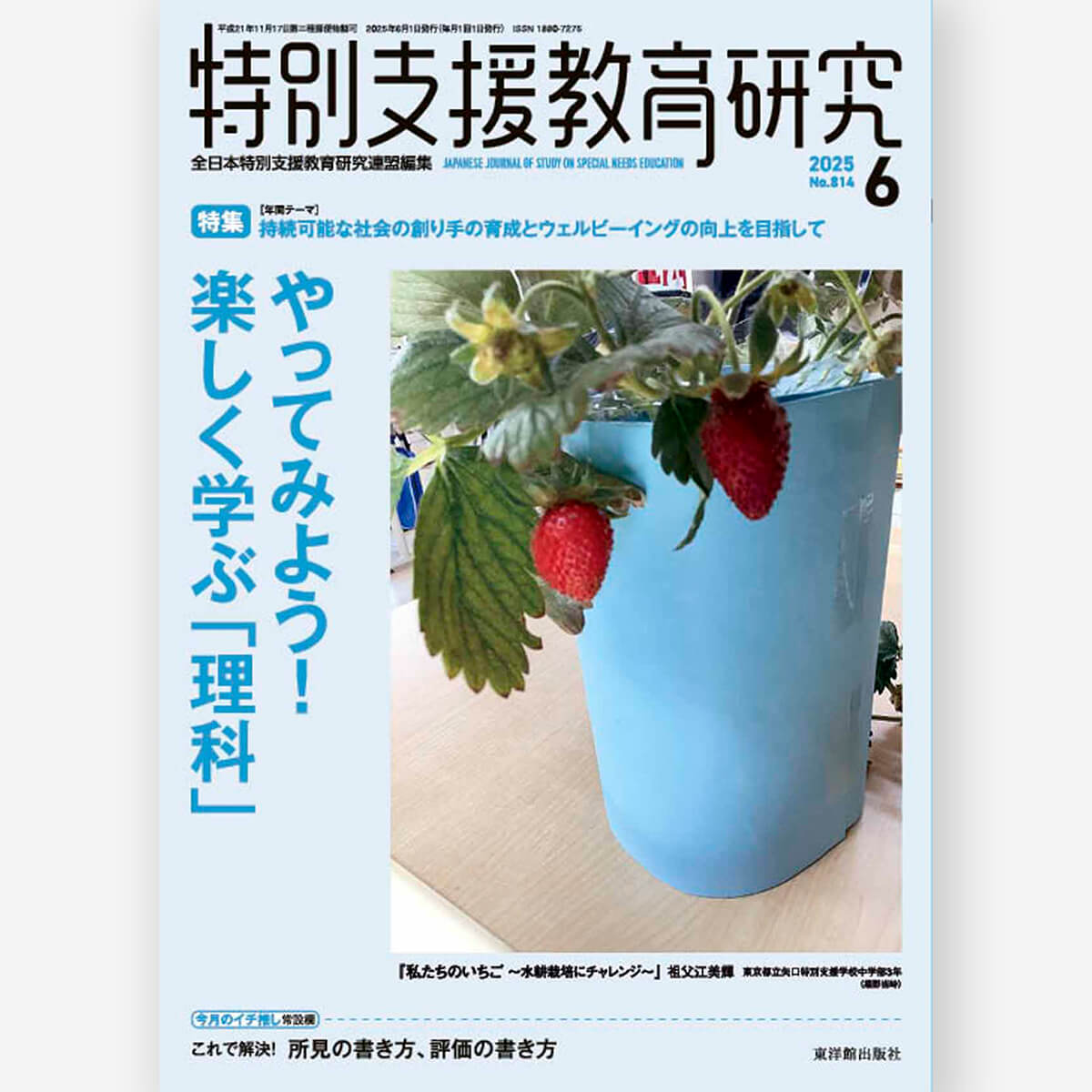 月刊 特別支援教育研究2025年6月号 – 東洋館出版社