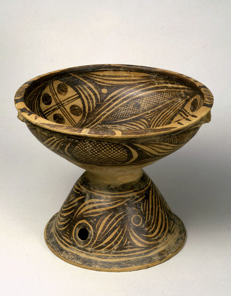 大彩陶 【中国彩陶双耳大壷 土器/出土品】紀元前五千年 【馬家文化