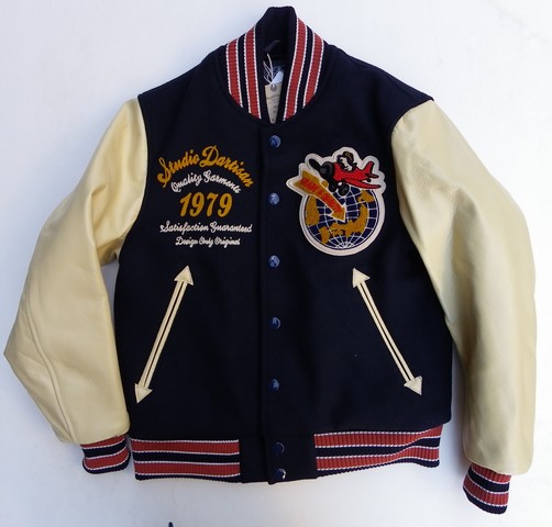 STUDIO D'ARTISAN-スタジオダルチザン- 袖は馬革！ 桐生スタジャン