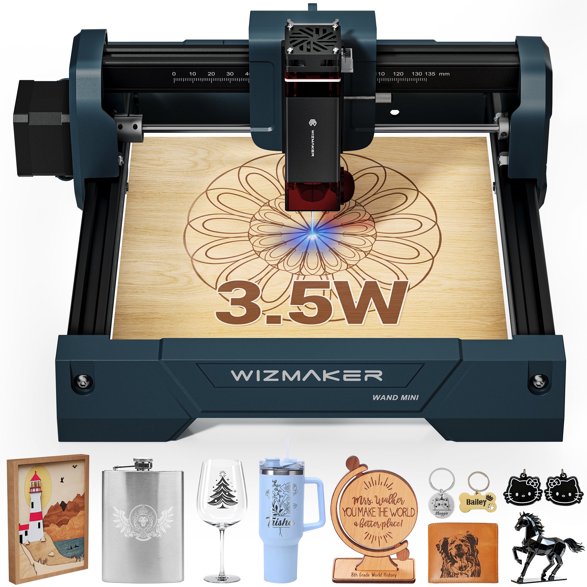 WizMaker WAND Mini 3.5W Laser Engraver – WIZMAKER