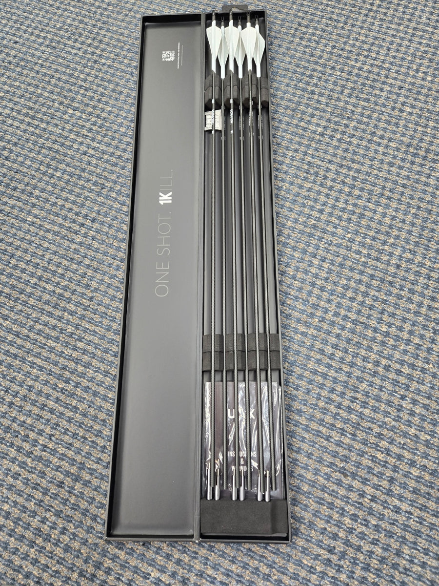 ULTRAVIEW UV 1K Fletched Arrows 6 Pk 300 Spine| XSpot Archery