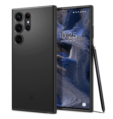 SAMSUNG GALAXY S23 ULTRA PREMIUM SLIM THIN FIT CASE BLACK | SPIGEN