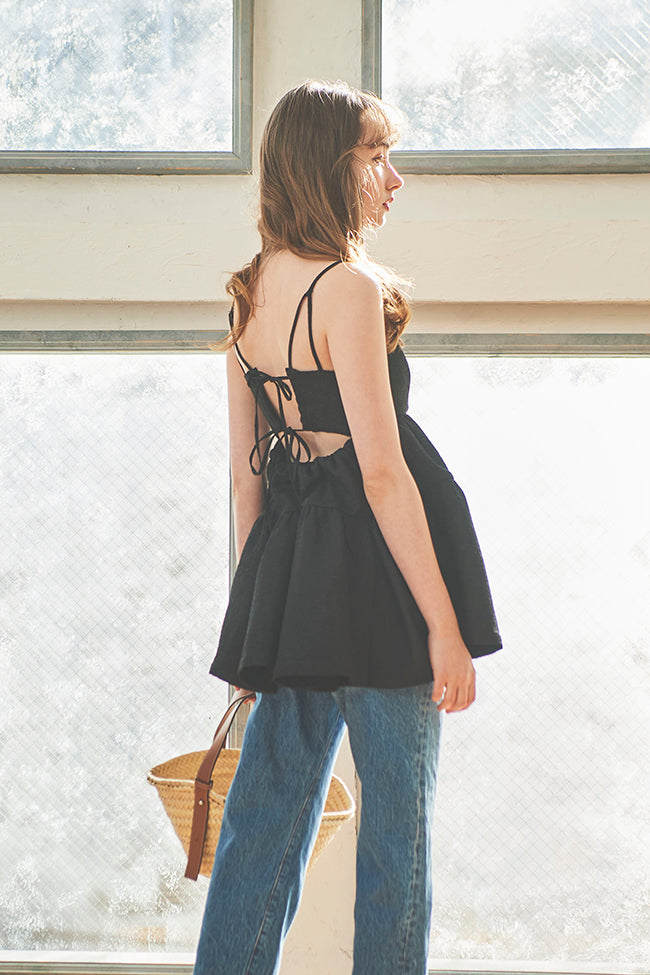 ジャガードフレアキャミトップス – ADMORE