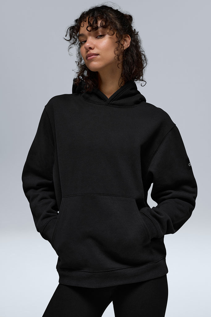Renown Heavy Weight Hoodie - Black | ALO