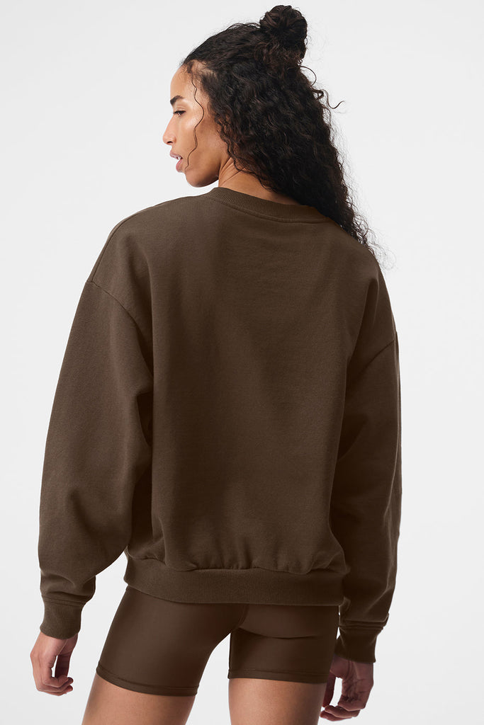 Accolade Crew Neck Pullover - Espresso | ALO